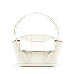 BOTTEGA VENETA ARCO BAG CALFSKIN WHITE SHW
