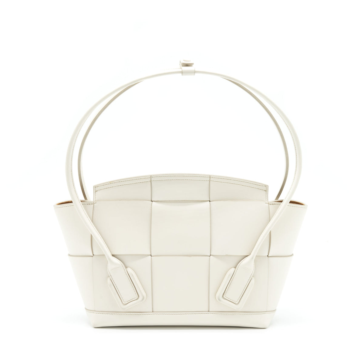 BOTTEGA VENETA ARCO BAG CALFSKIN WHITE SHW