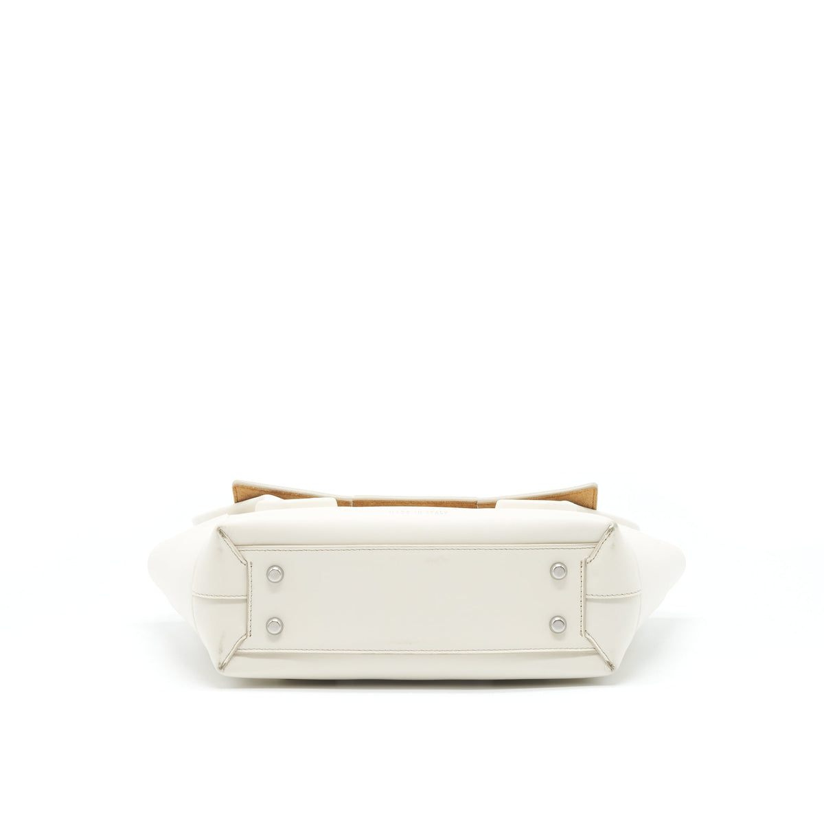 BOTTEGA VENETA ARCO BAG CALFSKIN WHITE SHW