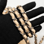 CHANEL JUMBO CLASSIC DOUBLE FLAP BAG CAVIAR BEIGE SHW
