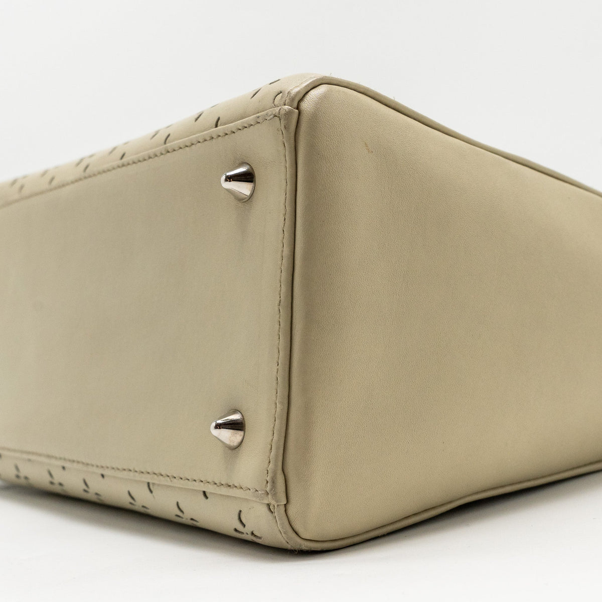 DIOR MEDIUM LADY DIOR LEATHER BEIGE SHW