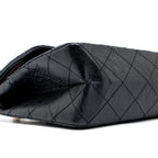 CHANEL LARGE 2.55 REISSUE DOUBLE FLAP BAG AGED CALFSKIN BLACK GHW