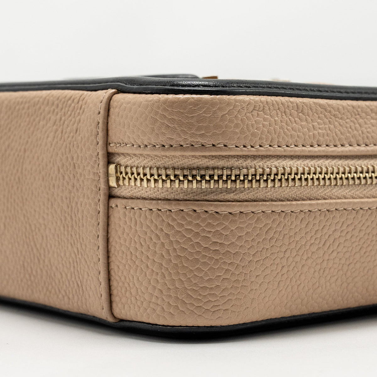 CHANEL MINI FILIGREE VANITY CLUTCH CAVIAR BEIGE / BLACK GHW