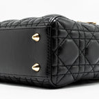 DIOR SMALL MY ABC LADY DIOR LAMBSKIN BLACK GHW