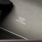 Hermes kelly pochette swift gris Meyer SHW