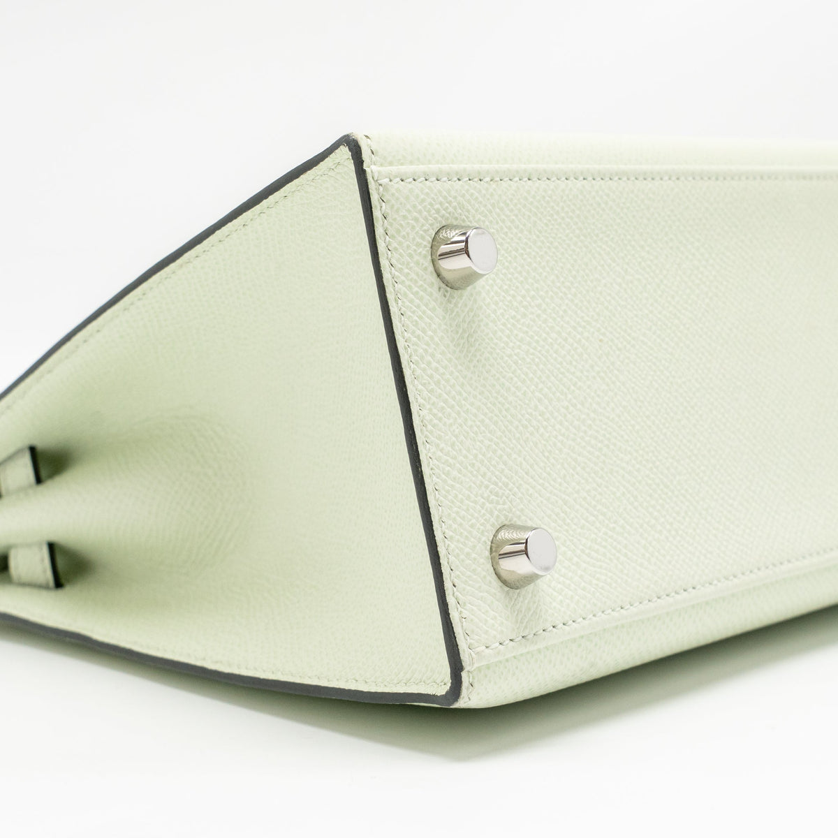 Hermes Kelly 25 Epsom Vert Fizz SHW