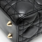 DIOR SMALL MY ABC LADY DIOR LAMBSKIN BLACK GHW