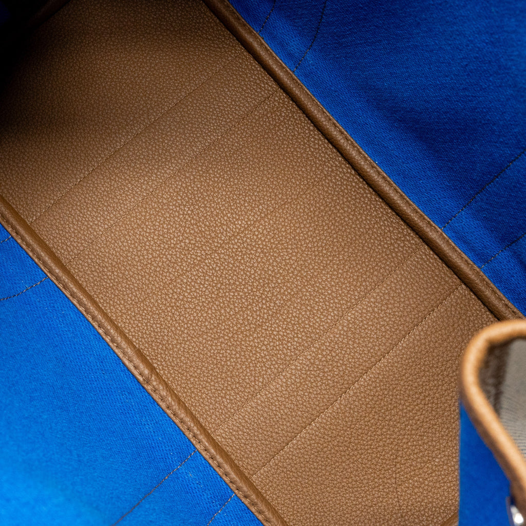 Hermes garden party 36 negonda/canvas ecru-bleu bill/alezan SHW