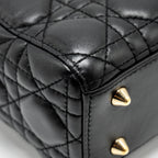 DIOR SMALL MY ABC LADY DIOR LAMBSKIN BLACK GHW