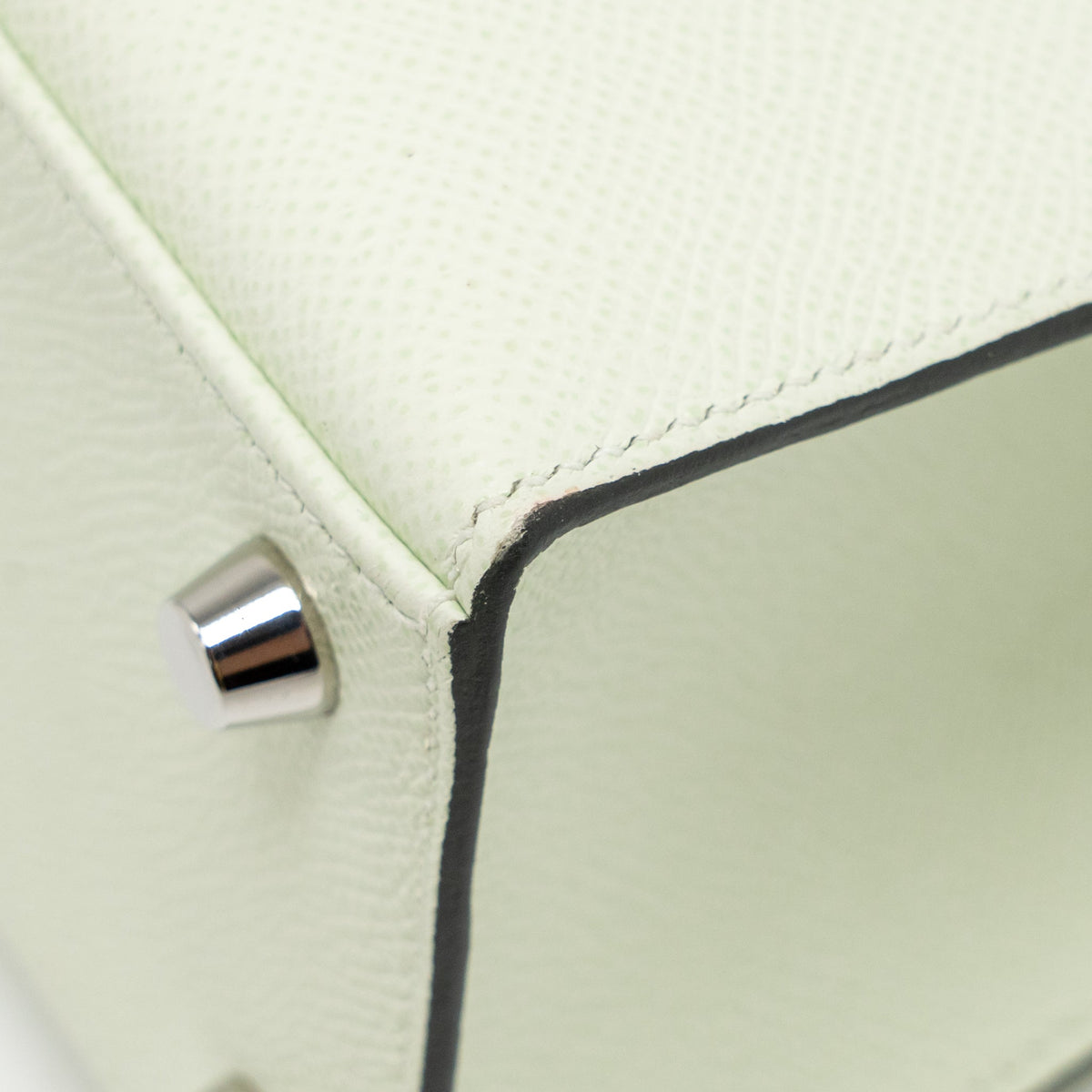 Hermes Kelly 25 Epsom Vert Fizz SHW