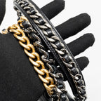 CHANEL 19 WALLET ON CHAIN LAMBSKIN BLACK MULTICOLOUR HARDWARE
