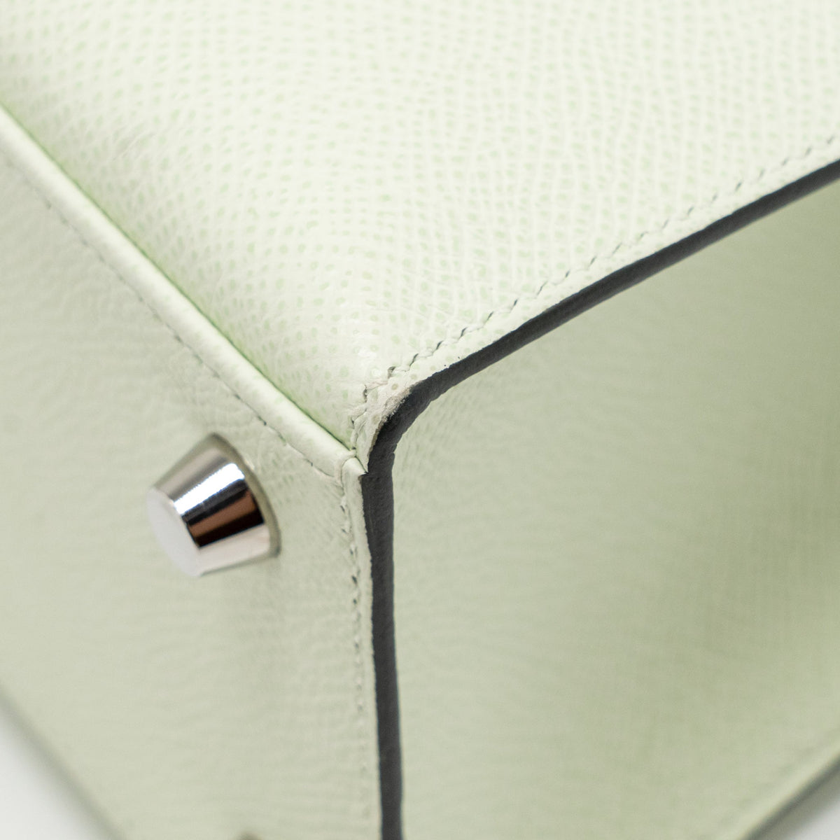 Hermes Kelly 25 Epsom Vert Fizz SHW