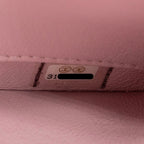 Chanel top handle trendy cc flap bag lambskin light pink LGHW