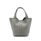 HERMES PICOTIN 22 LOCK BAG CLEMENCE 0L GRIS MEYER SHW