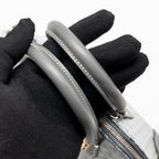 GOYARD VENDOME MINI BAG GOYARDINE CANVAS/CHEVROCHES CALFSKIN GREY SHW