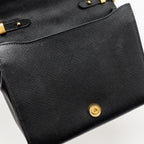 PRADA SAFFIANO CHAIN BAG CALFSKIN BLACK GHW