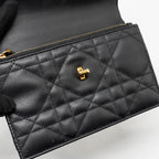 DIOR MISS CARO MINI BAG WITH CHAIN LAMBSKIN BLACK MULTICOLOUR HARDWARE