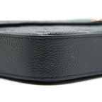 LOUIS VUITTON FELICIE POCHETTE MONOGRAM EMPREINTE LEATHER BLACK