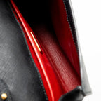 PRADA SAFFIANO CHAIN BAG CALFSKIN BLACK GHW