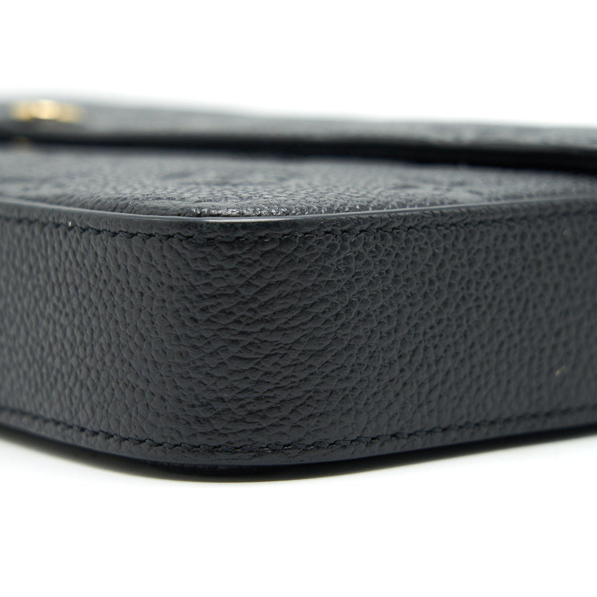 LOUIS VUITTON FELICIE POCHETTE MONOGRAM EMPREINTE LEATHER BLACK