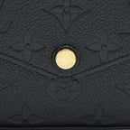 LOUIS VUITTON FELICIE POCHETTE MONOGRAM EMPREINTE LEATHER BLACK