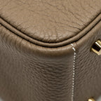 Hermes Mini Lindy Clemence Etoupe GHW