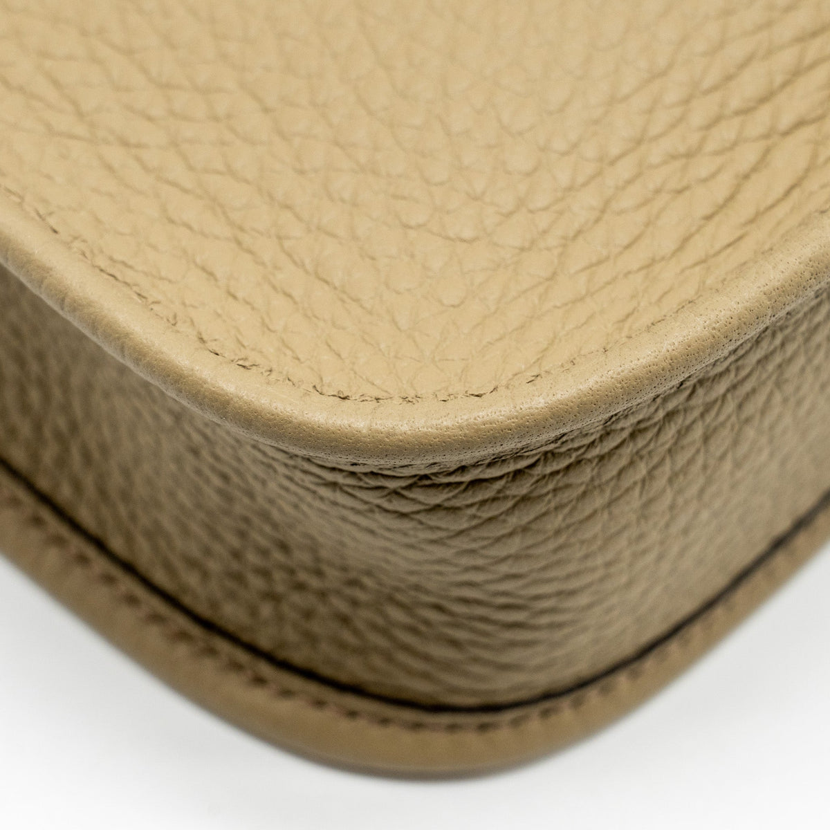 Hermes Mini Evelyne Clemence Beige Marfa with Multicolour Strap SHW