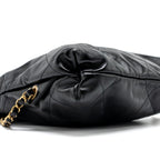 CHANEL 22 BACKPACK SHINY CALFSKIN  BLACK GHW (MICROCHIP)