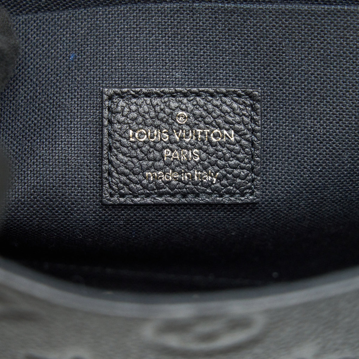 LOUIS VUITTON FELICIE POCHETTE MONOGRAM EMPREINTE LEATHER BLACK
