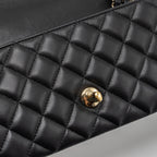 CHANEL CLASSIC MINI RECTANGULAR FLAP BAG LAMBSKIN BLACK GHW