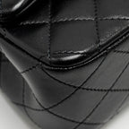 CHANEL 24K PEARL CRUSH MINI RECTANGULAR FLAP BAG SHINY LAMBSKIN BLACK GHW (MICROCHIP)
