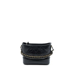 CHANEL SMALL GABRIELLE HOBO BAG CALFSKIN BLACK WITH MULTICOLOUR HARDWARE
