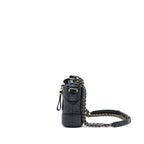 CHANEL SMALL GABRIELLE HOBO BAG CALFSKIN BLACK WITH MULTICOLOUR HARDWARE