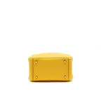 Hermes Mini Lindy 9D Jaune Ambre GHW