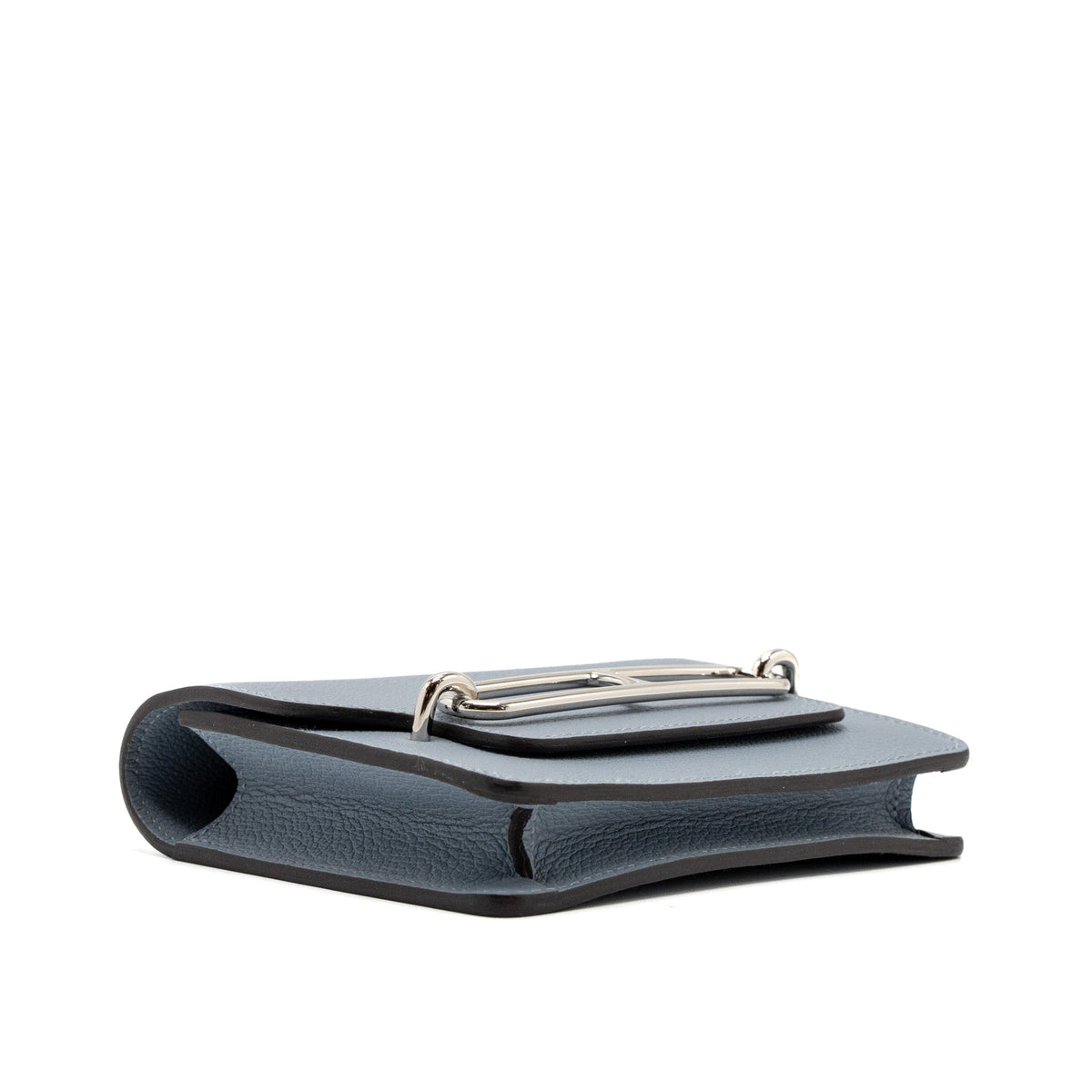 Hermes Roulis Slim Evercolor J7 Blue Lin SHW