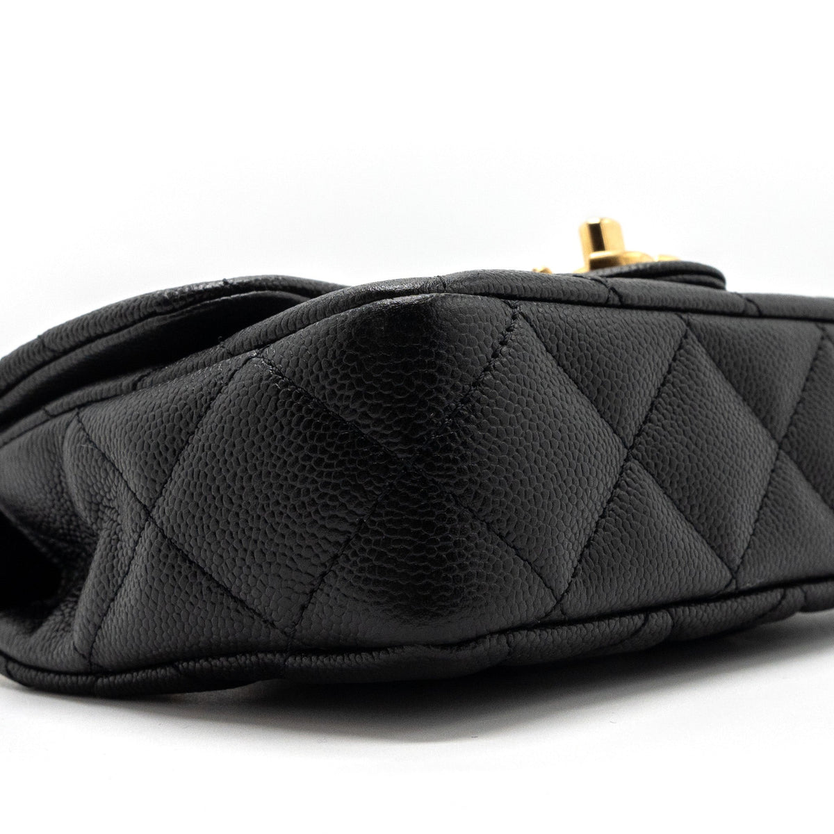 CHANEL 23P MINI COCO LOVE FLAP BAG CAVIAR BLACK BRUSHED GHW(MICROCHIP)