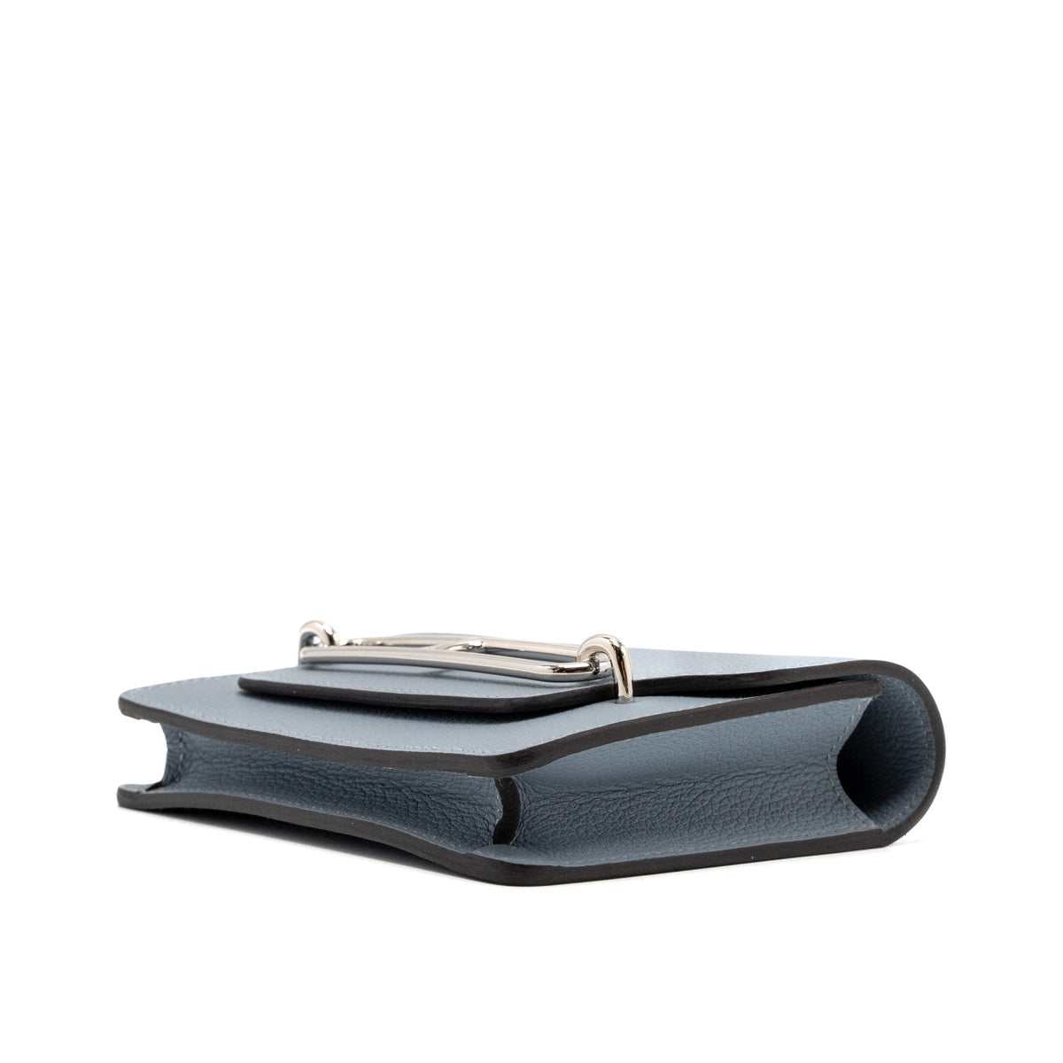Hermes Roulis Slim Evercolor J7 Blue Lin SHW