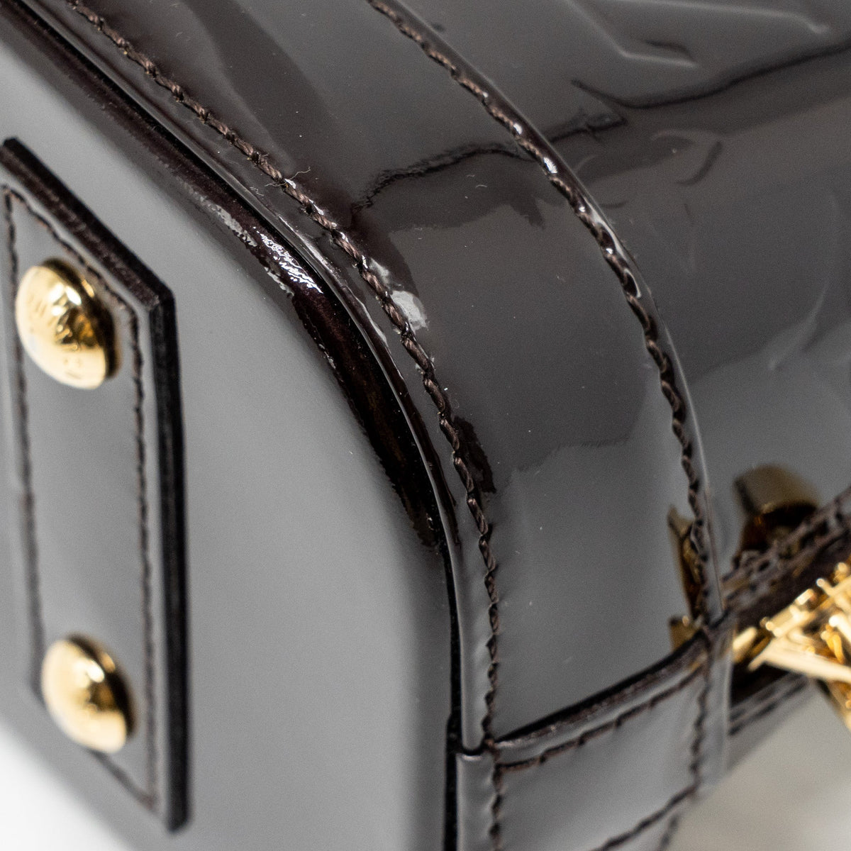 LOUIS VUITTON ALMA BB MONOGRAM PATENT LEATHER AMATANTE GHW