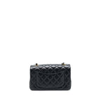 CHANEL MINI RECTANGULAR LAMBSKIN BLACK LGHW(MICROCHIP)