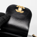 CHANEL 23K MINI SHOPPING TOTE KELLY BAG CALFSKIN BLACK GHW (MICROCHIP)