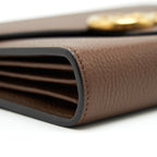 GUCCI GG MARMONT CHAIN WALLETS BROWN