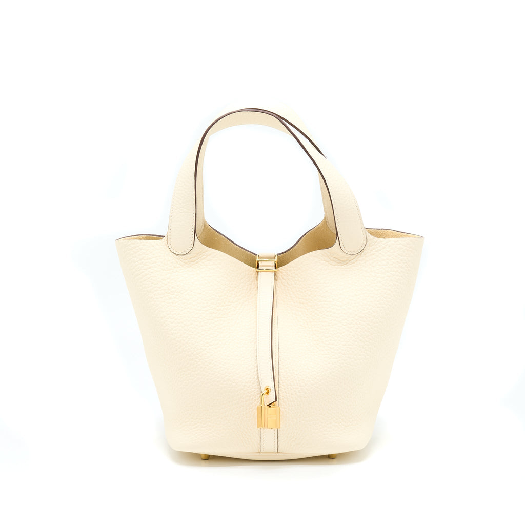 Hermes Picotin 22 Lock Bag Clemence Nata GHW