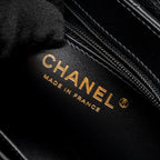 CHANEL 23K MINI SHOPPING TOTE KELLY BAG CALFSKIN BLACK GHW (MICROCHIP)