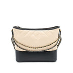 CHANEL GABRIELLE HOBO BAG BEIGE / BLACK