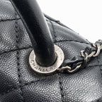 CHANEL SMALL COCO HANDLE CAVIAR BLACK RUTHENIUM HARDWARE