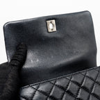 CHANEL SMALL COCO HANDLE CAVIAR BLACK RUTHENIUM HARDWARE