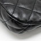 CHANEL 22K HOBO SHOULDER BAG LAMBSKIN BLACK GHW