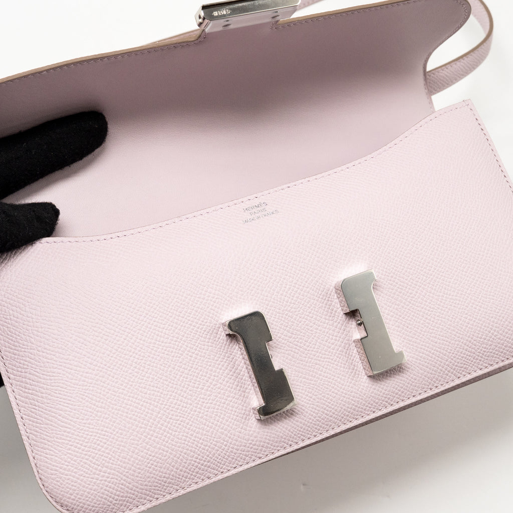 Hermes Constance Elan Epsom Mauve Pale SHW