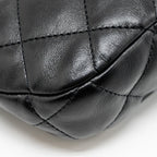 CHANEL 22K HOBO SHOULDER BAG LAMBSKIN BLACK GHW