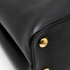 LOUIS VUITTON CAPUCINES MM CALFSKIN BLACK GHW